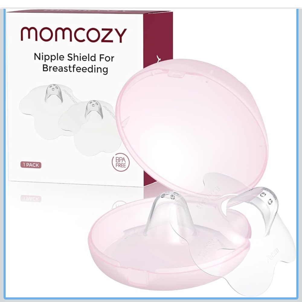 Nipple Shields for Breastfeeding Newborn, Contact Food-Grade Silicone 2Pk, 20 mm